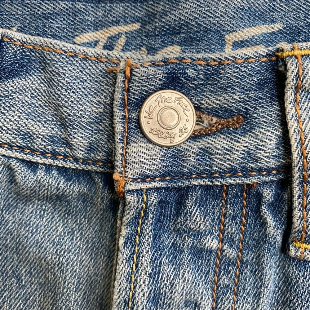 FREE PEOPLE Sophia Waves distressed jean shorts 24 - Picture 4 of 8